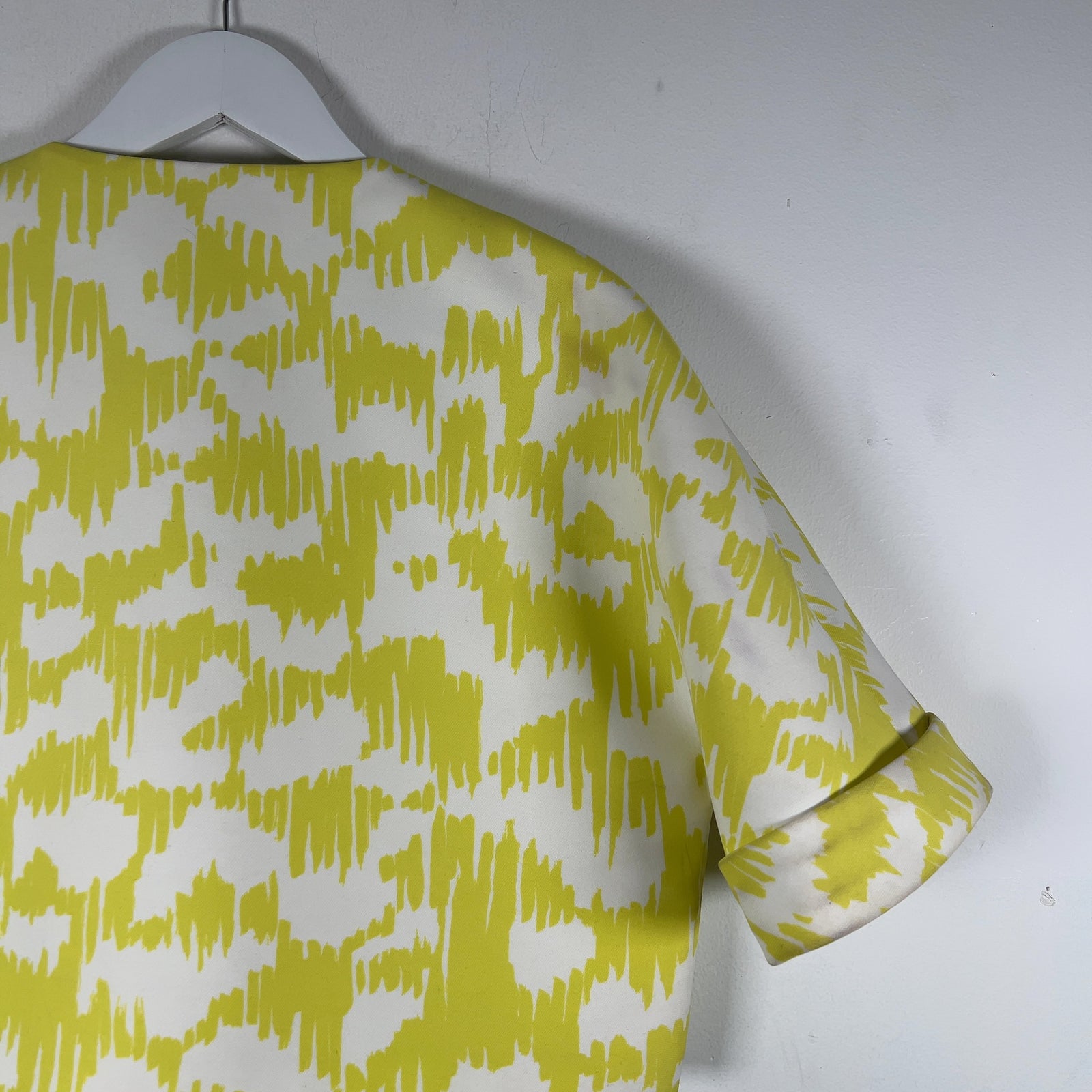 Balenciaga Crop Jacket White/Yellow Size M