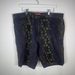 Supreme Gradient Old English Logo Denim Shorts