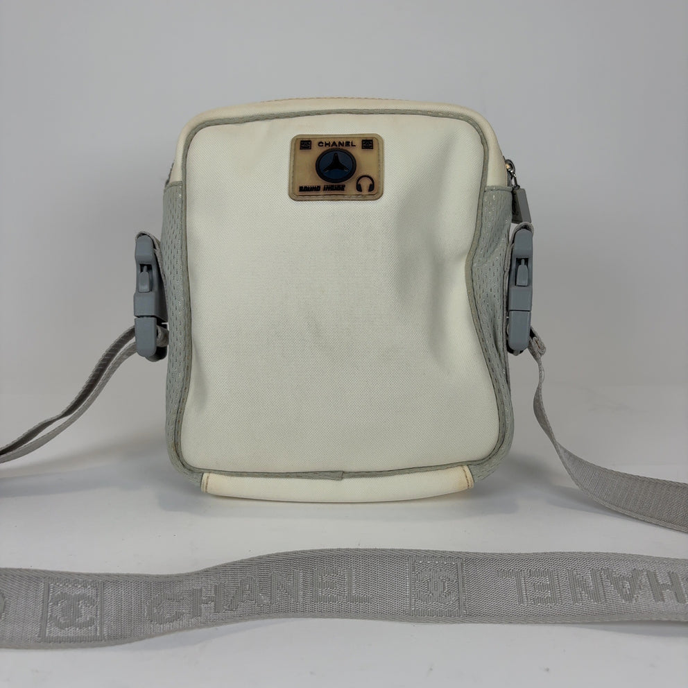 Chanel Sports Interlocked Logo Nylon Side Bag