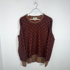 Gucci All Over Supreme Print Sweater