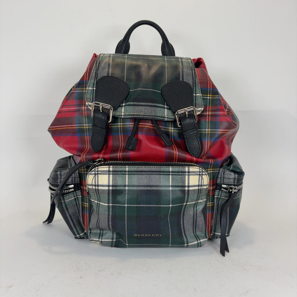 Burberry Tartan Patchwork Backpack