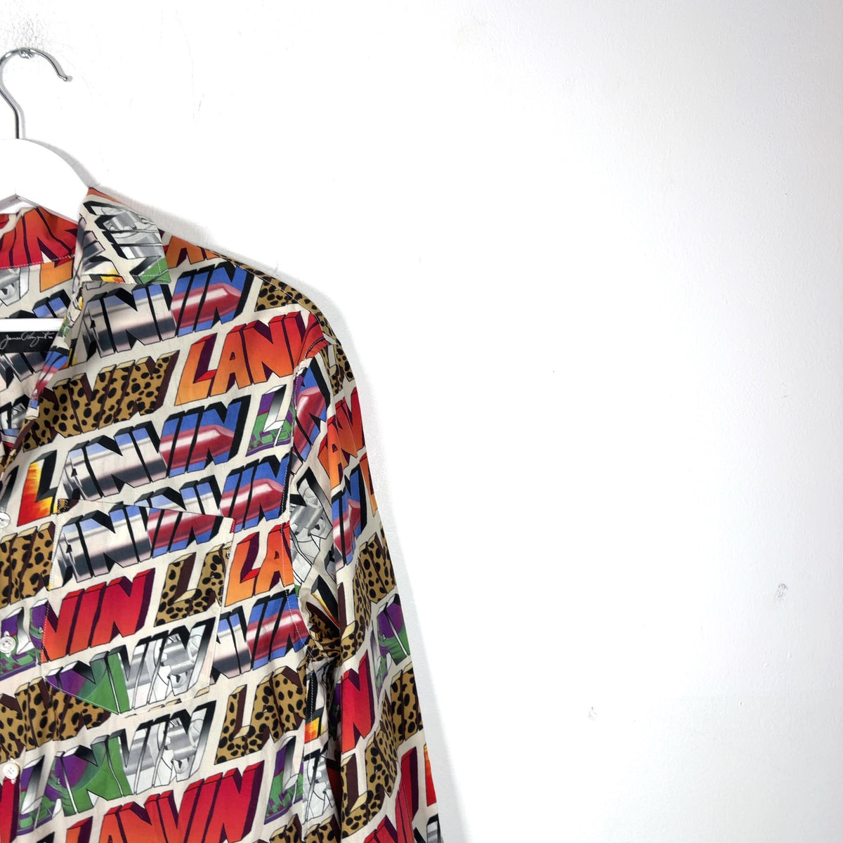 Lanvin Multi Print Logo Button Up Shirt