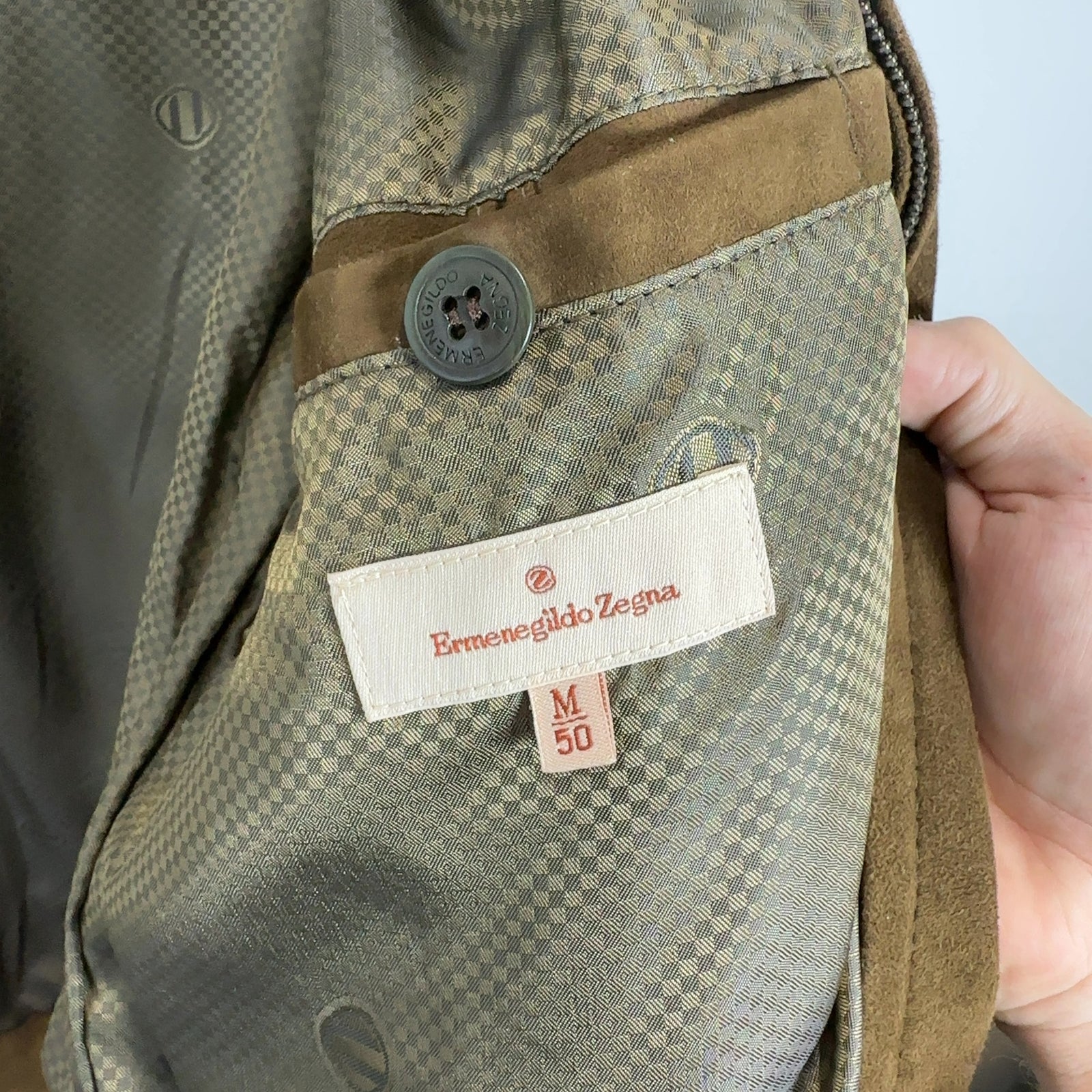 Zegna Suede Zip-Up Jacket