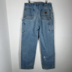 Carhartt Vintage Distressed Denim Double Knee Carpenter Jeans
