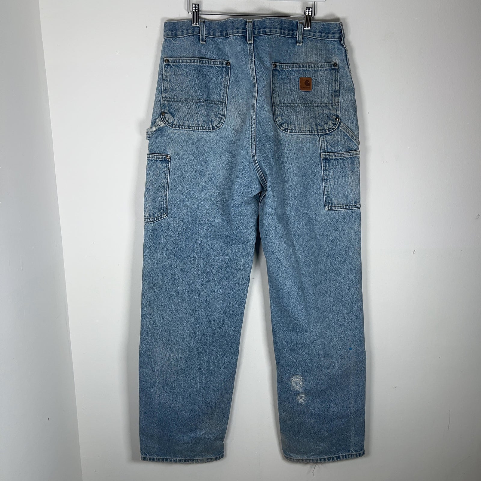 Carhartt Vintage Distressed Denim Double Knee Carpenter Jeans