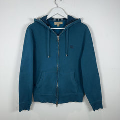 Burberry Check Turquoise Zip Up Hoodie