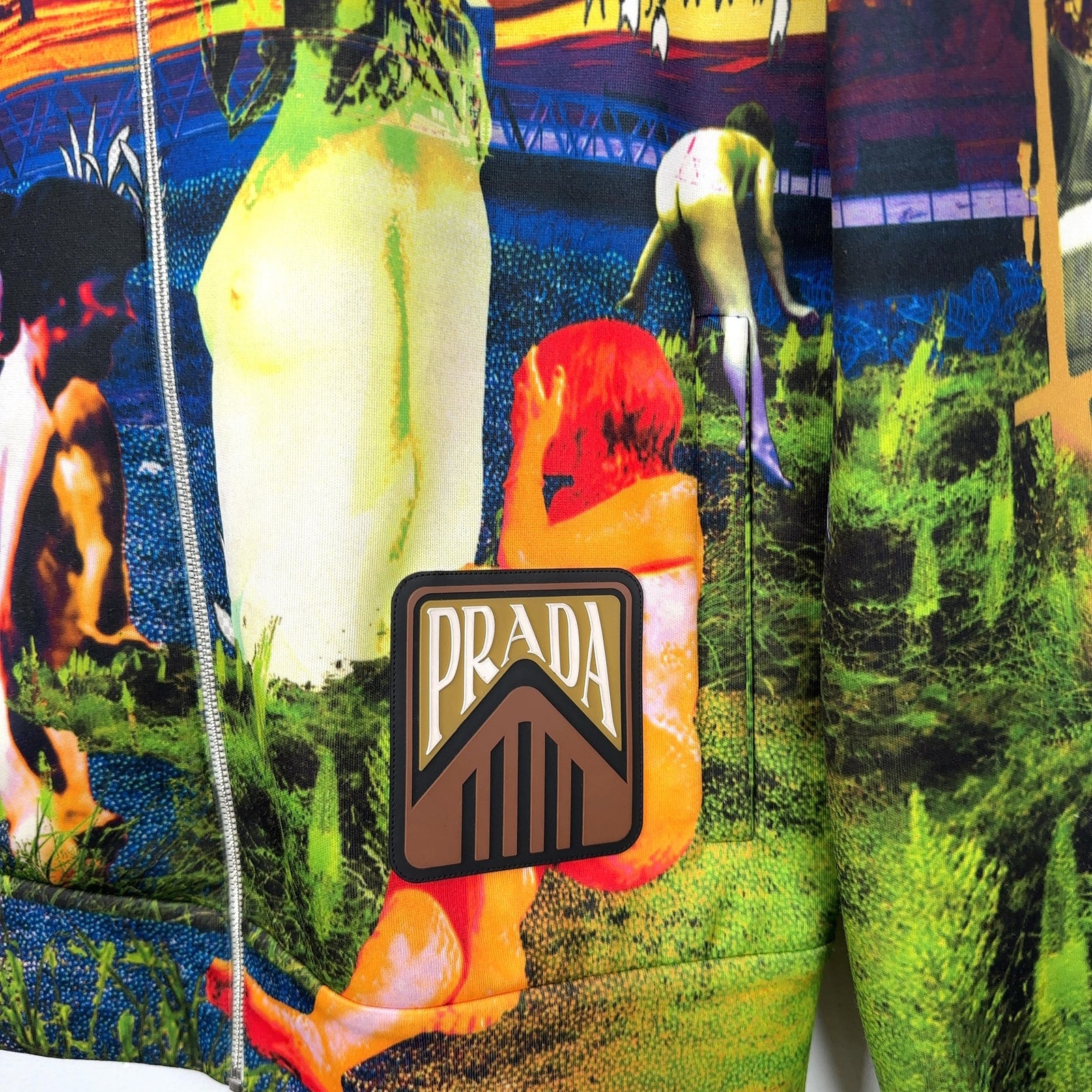 Prada SS19 Psychedelic Zip Up Jacket
