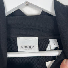 Burberry Spell Out Embroidered Logo Hoodie