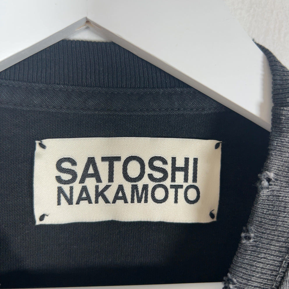 Satoshi Nakamoto Explicit Logo Graphic T-Shirt