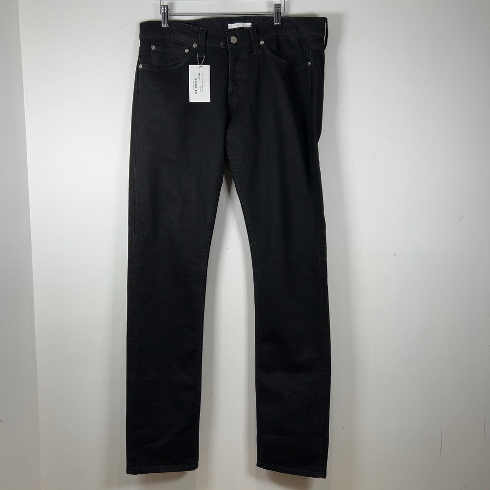 Helmut Lang Waxed Black Jeans