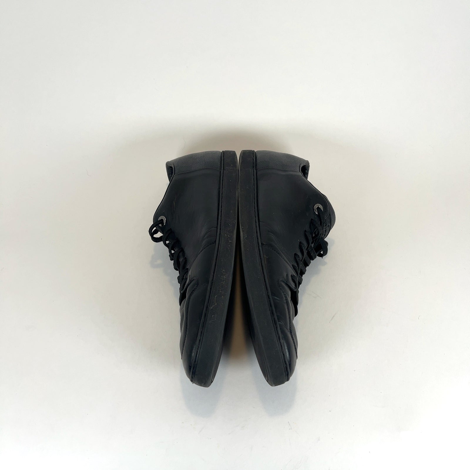 Louis Vuitton Luxemburg Black Leather Lowtop Sneakers