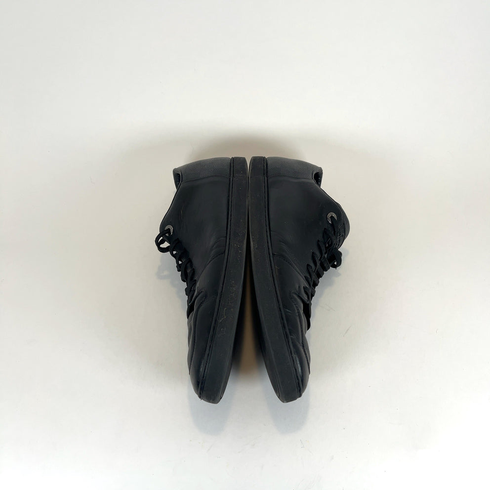 Louis Vuitton Luxemburg Black Leather Lowtop Sneakers
