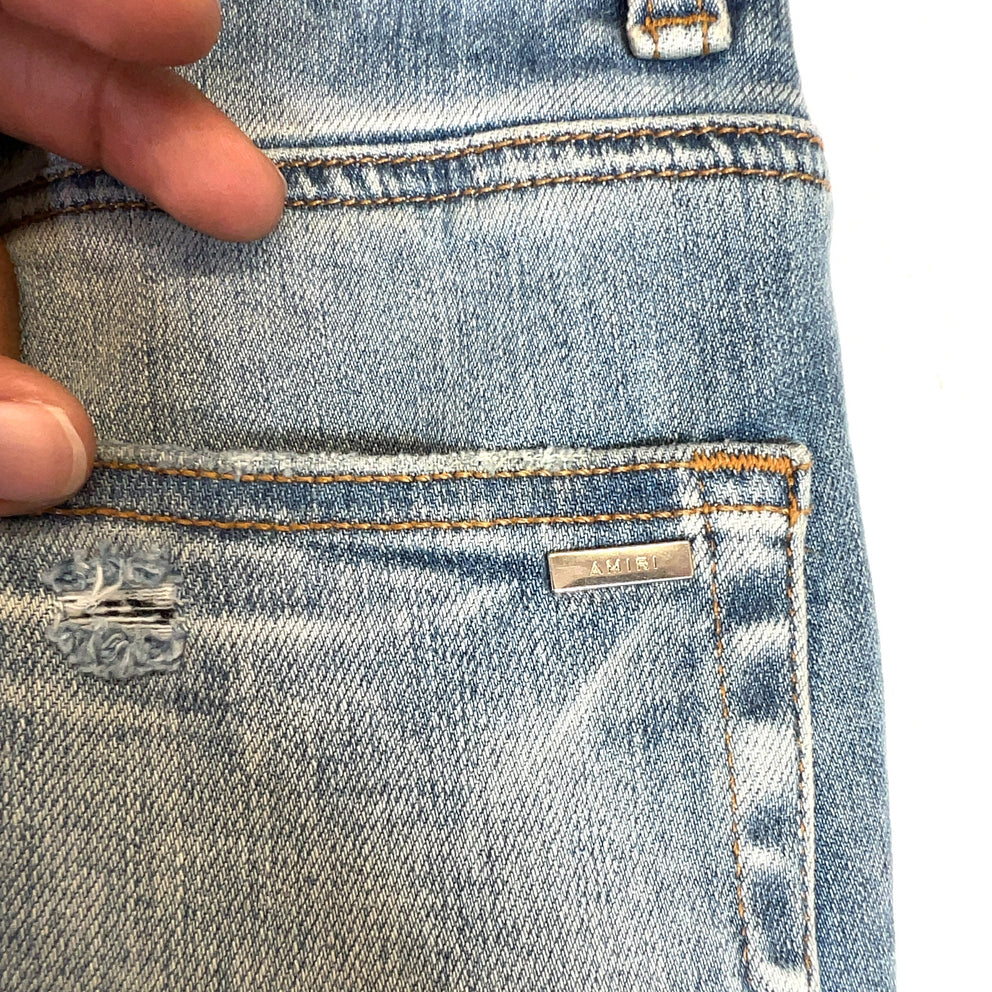 Amiri Rainbow Bandana Thrasher Denim Jeans