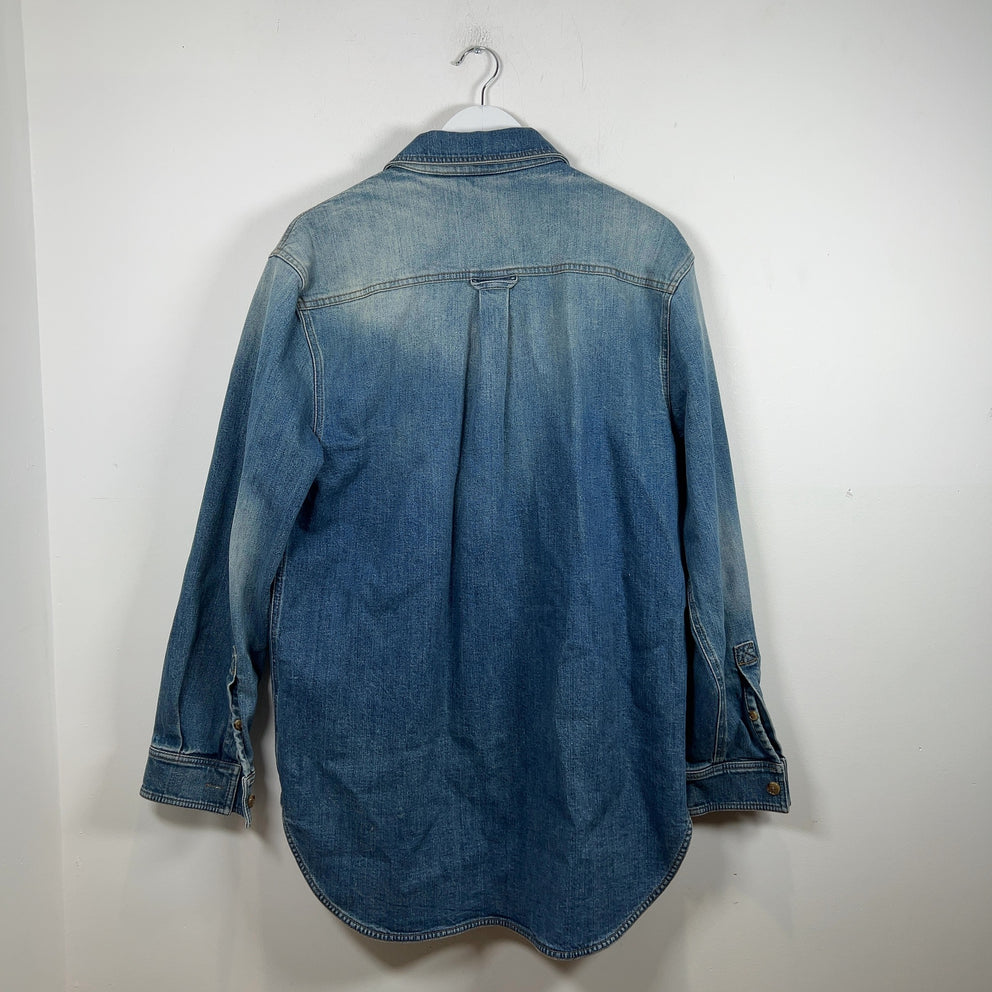 Burberry Shadow Logo Denim Over Shirt