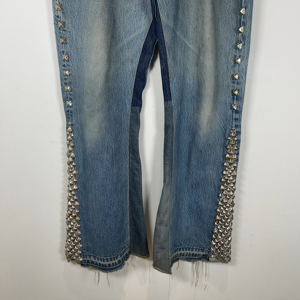 Gallery Dept Studded Rodman LA Flare Jeans Size 34