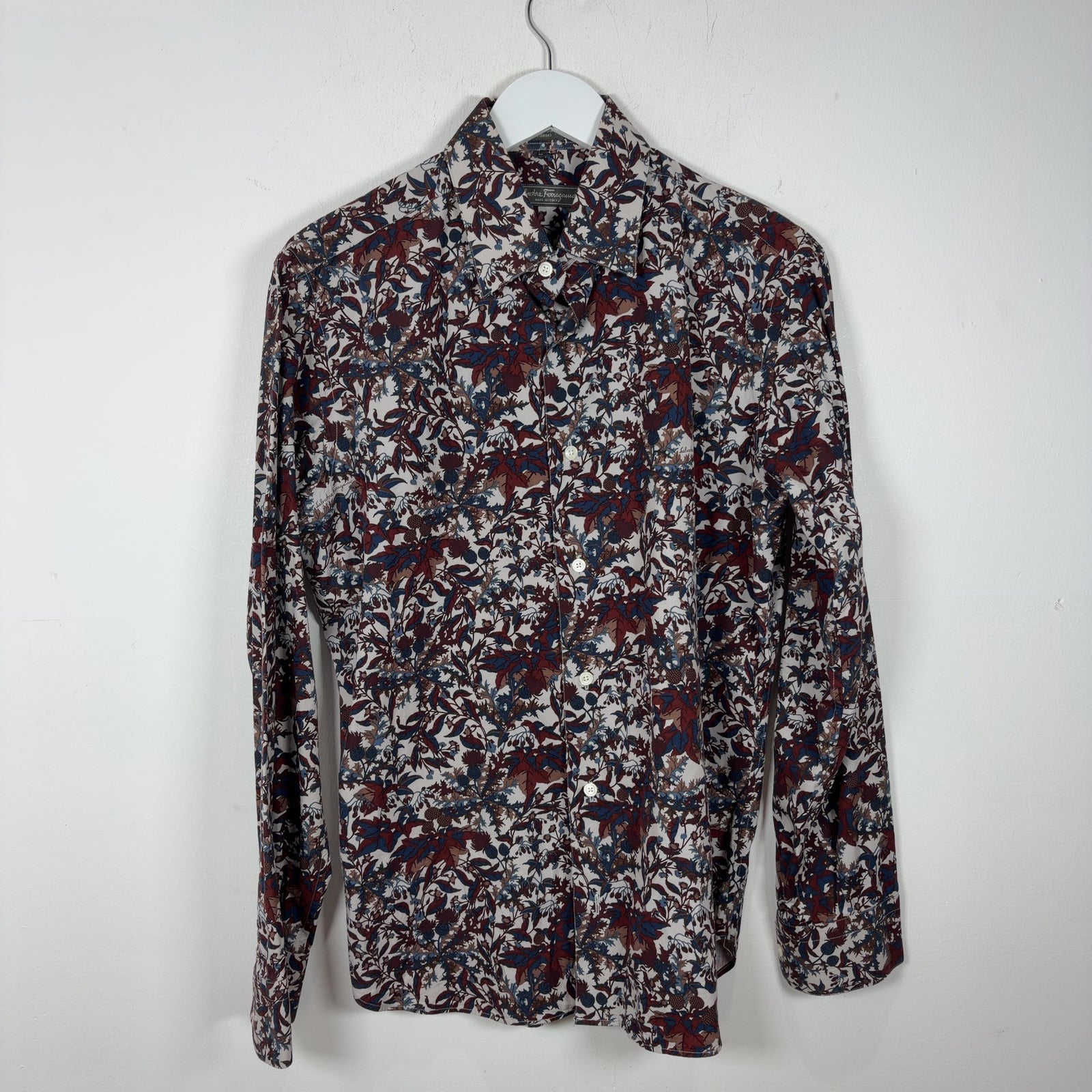 Salvatore Ferragamo All-Over Floral Print Button-Up Shirt