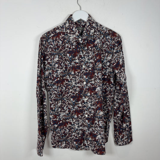 Salvatore Ferragamo All-Over Floral Print Button-Up Shirt