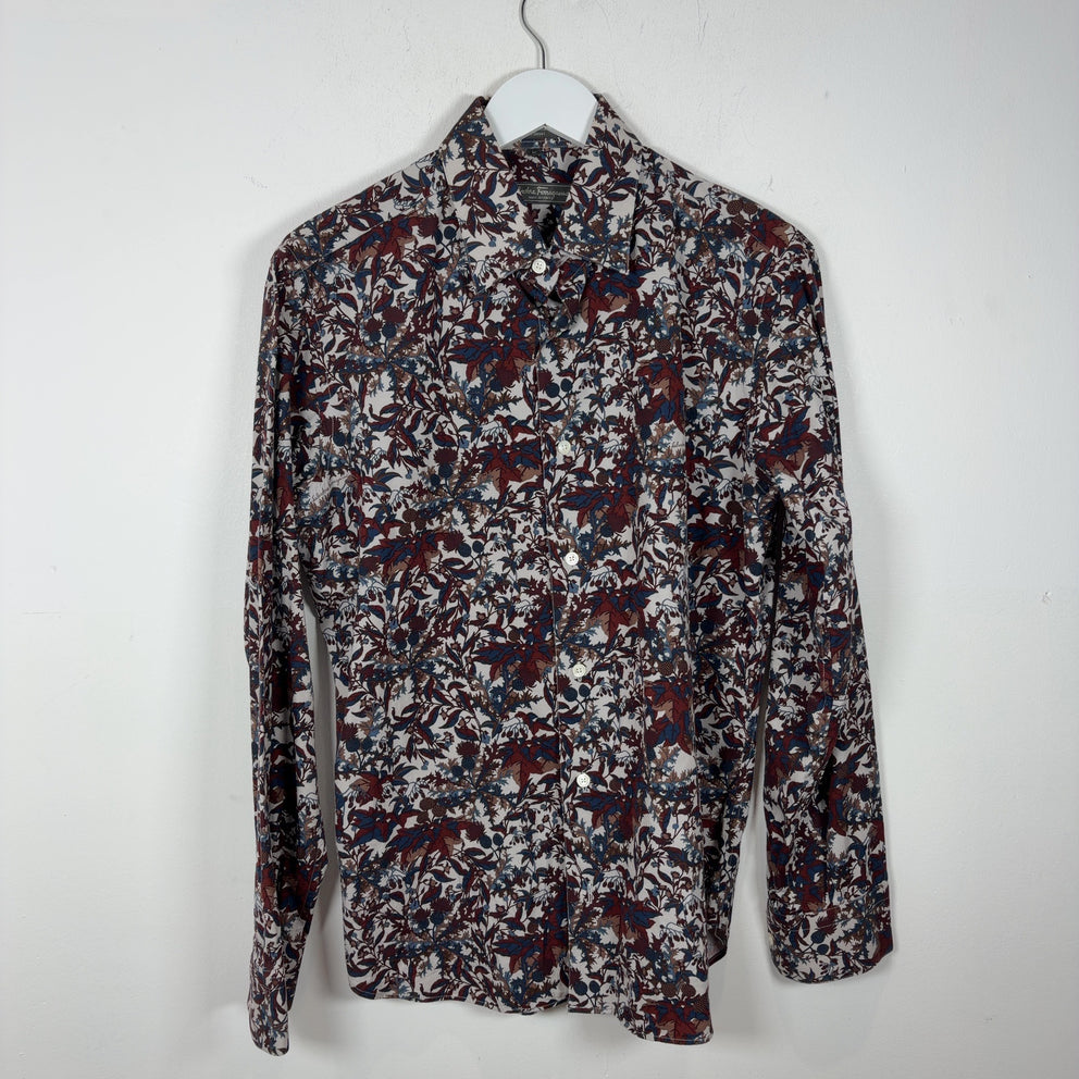 Salvatore Ferragamo All-Over Floral Print Button-Up Shirt