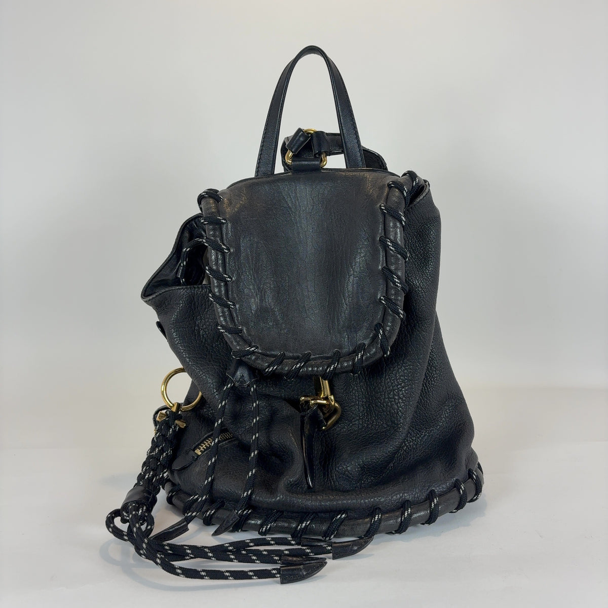 Acne Studios Rope Jungle Leather Backpack