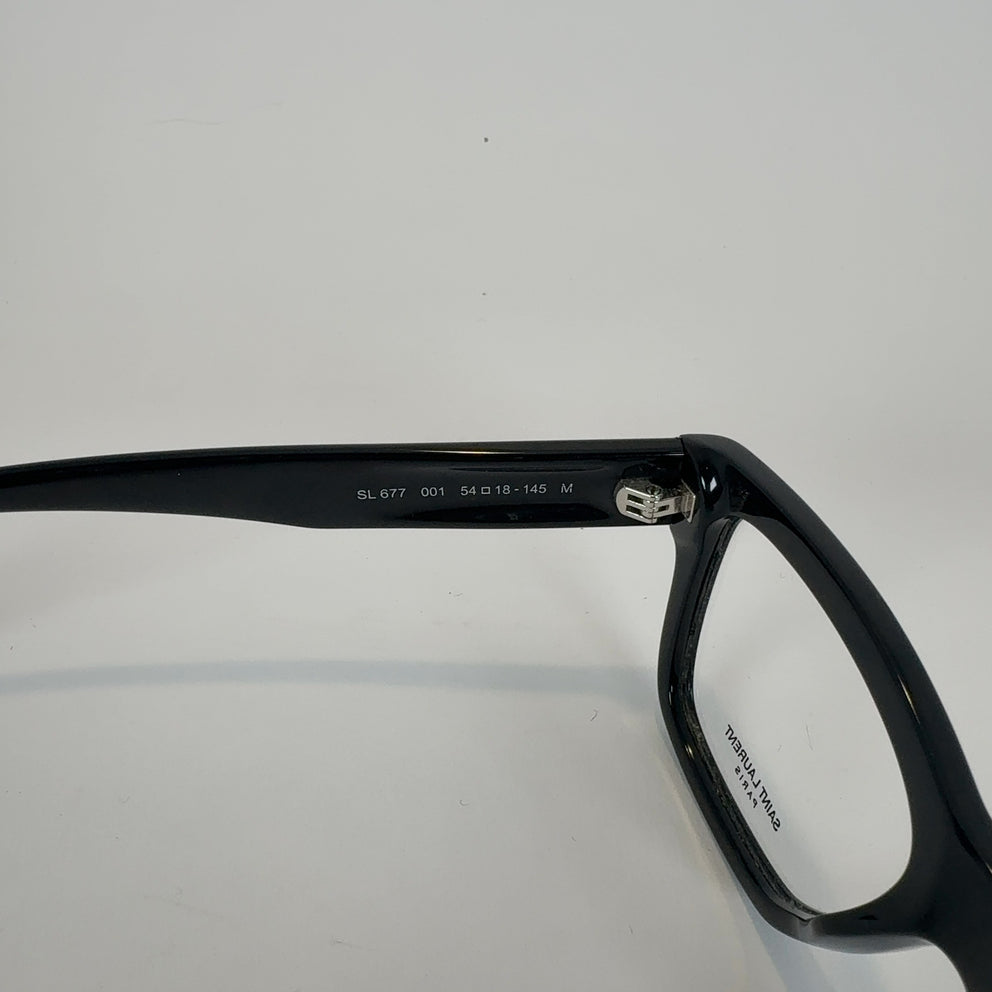 Saint Laurent Clear Lens Logo Glasses