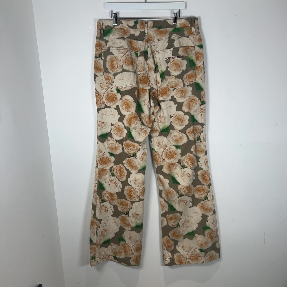 Acne Studios All Over Print Floral Pants