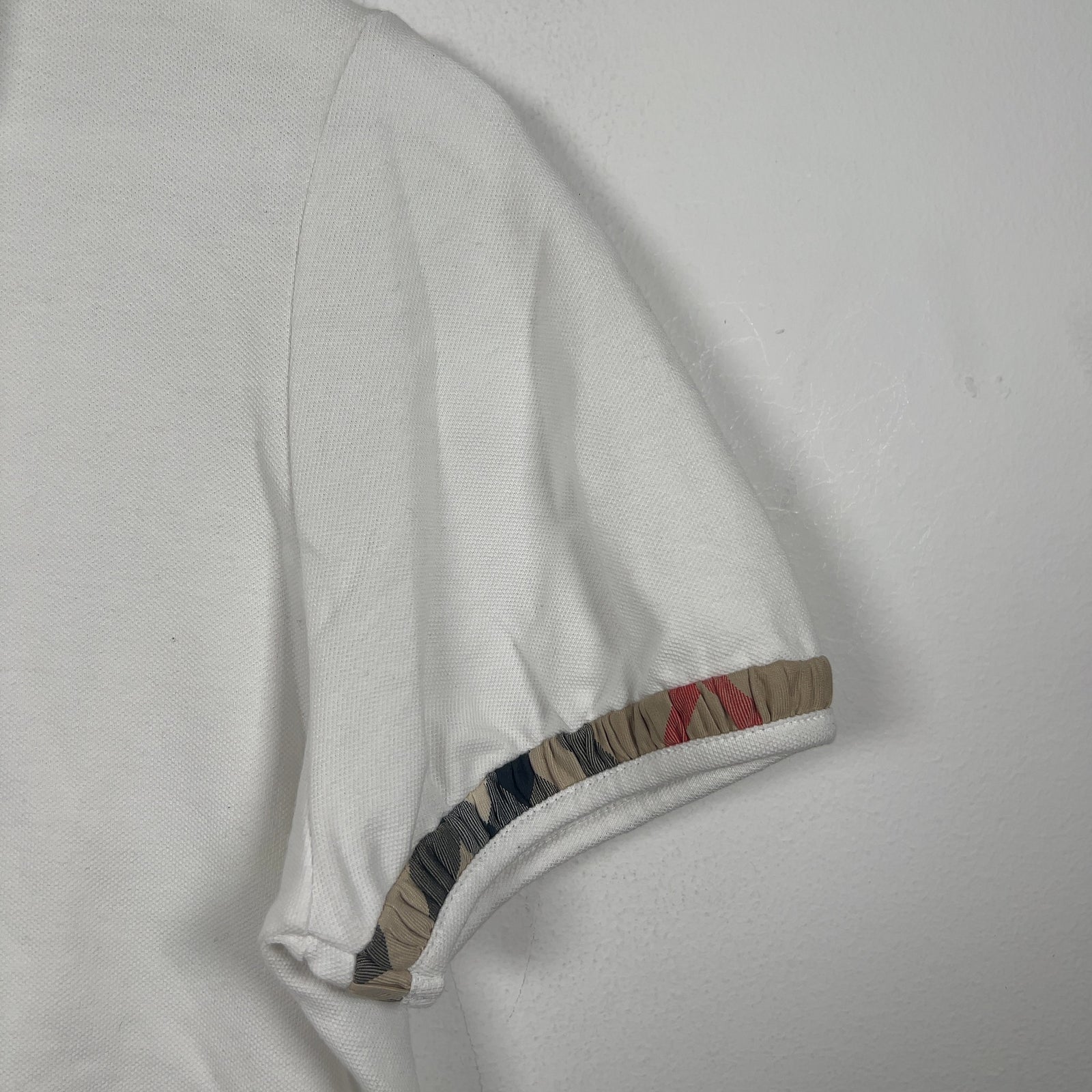 Burberry Brit White Scrunched Polo Shirt