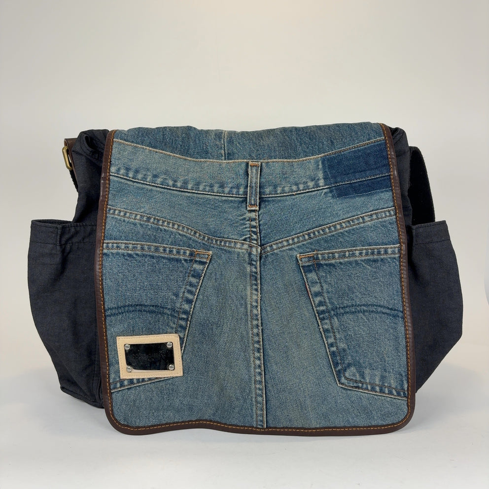 Dolce & Gabbana Denim Jeans Messenger Bag