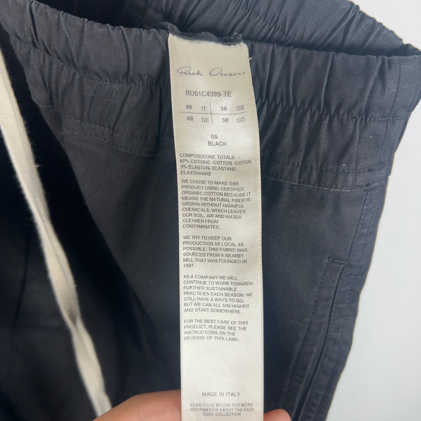 Rick Owens SS23 'EDFU' Drop-Crotch Shorts