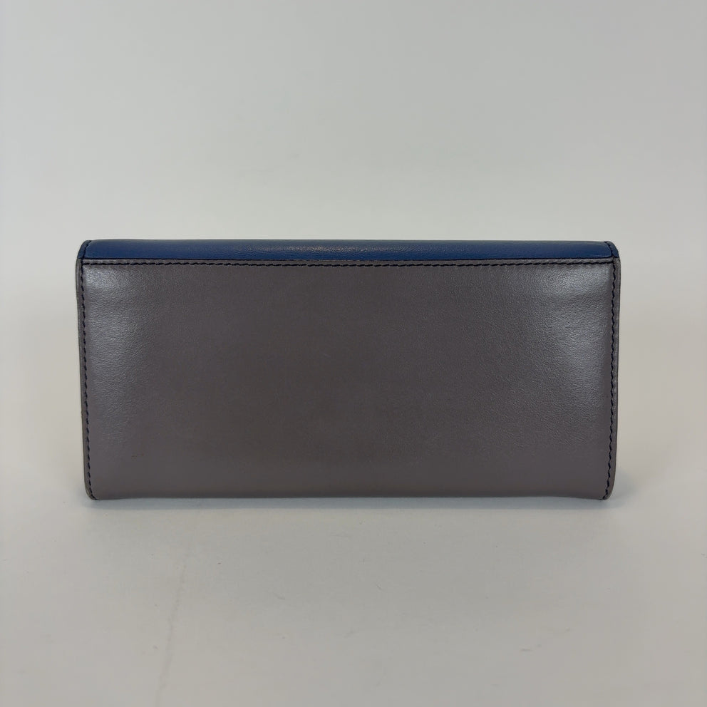 Salvatore Ferragamo Two Tone Long Wallets