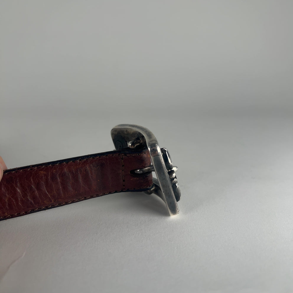 Chrome Hearts 1" Floral Square Belt