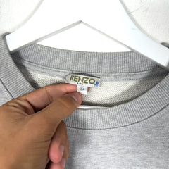 Kenzo Embroidered Tiger Head Logo Crewneck