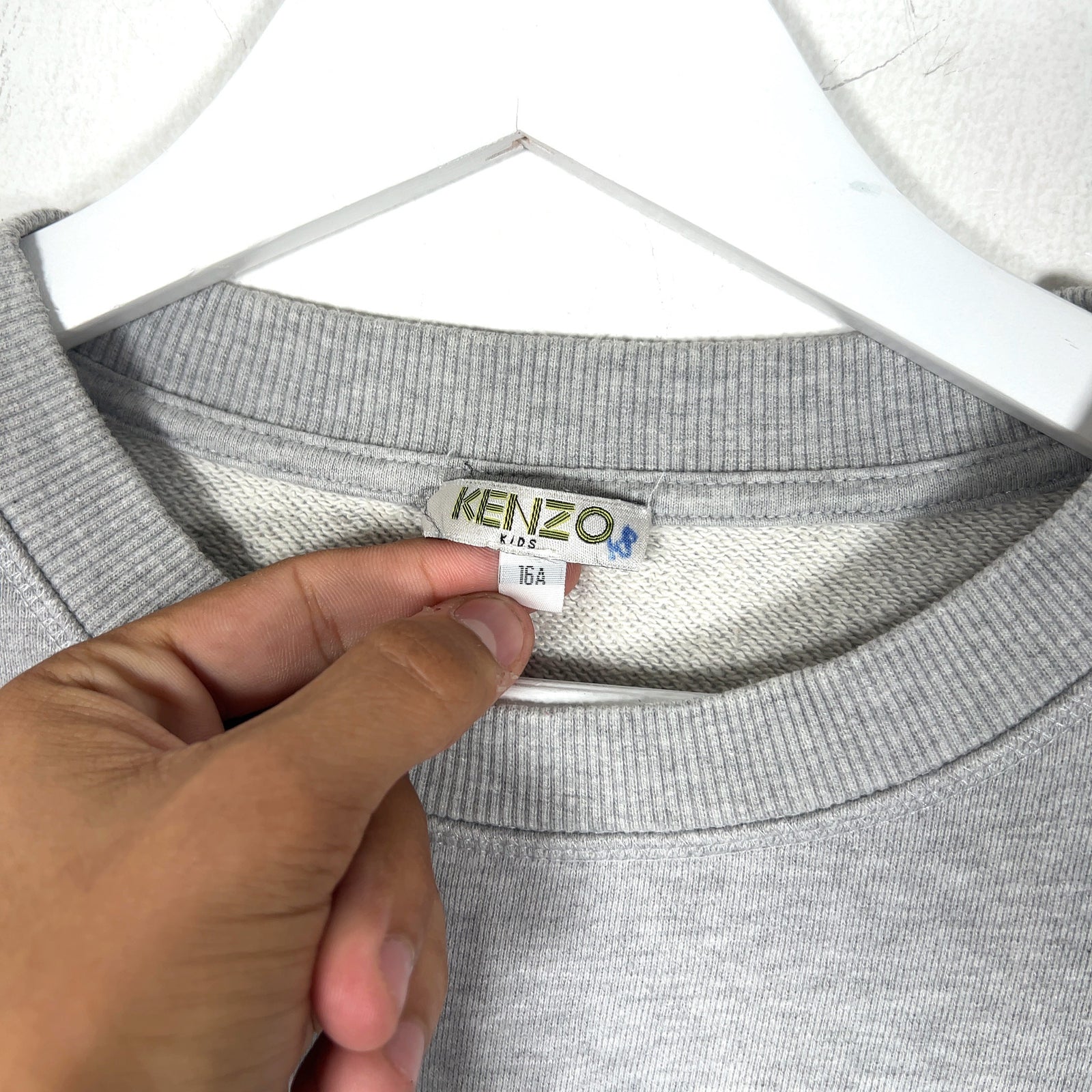 Kenzo Embroidered Tiger Head Logo Crewneck