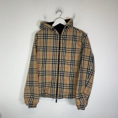 Burberry Newport Reversible Check Hooded Jacket