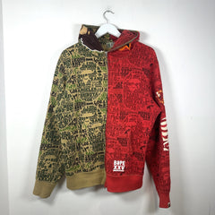 Bape XXV 'Cities' Split Camouflauge Hoodie