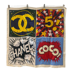 Chanel 2026 'Metiers D'Art' Pop Art Square Scarf