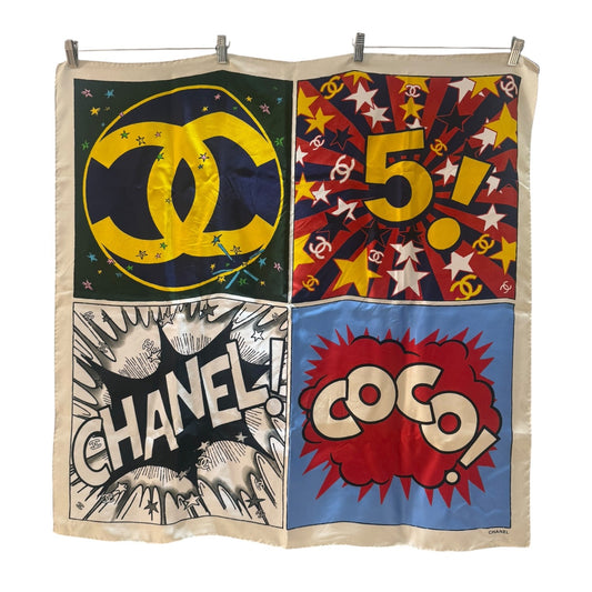 Chanel 2026 'Metiers D'Art' Pop Art Square Scarf