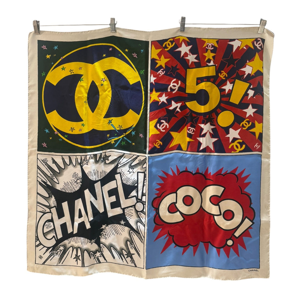 Chanel 2026 'Metiers D'Art' Pop Art Square Scarf