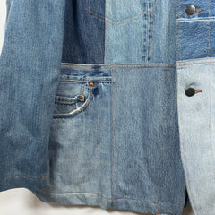 Needles Denim Patchwork Reconstructed Chore Jacket
