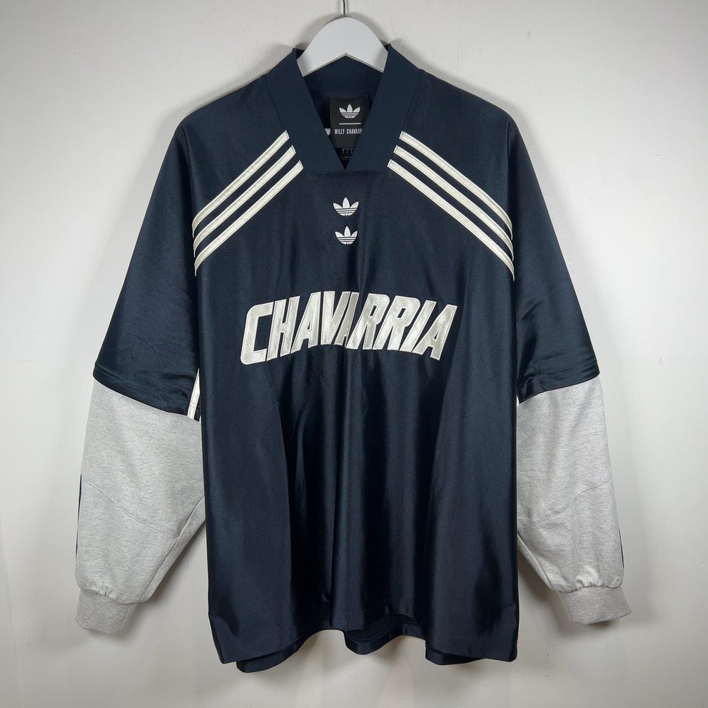 Willy Chavarria x Adidas Embroidered Logo Jersey Hoodie