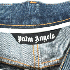 Palm Angels Lasered Palm Graphic Denim Jeans