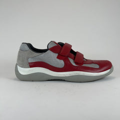 Prada Velcro Strap Americas Cups Low Top Sneaker