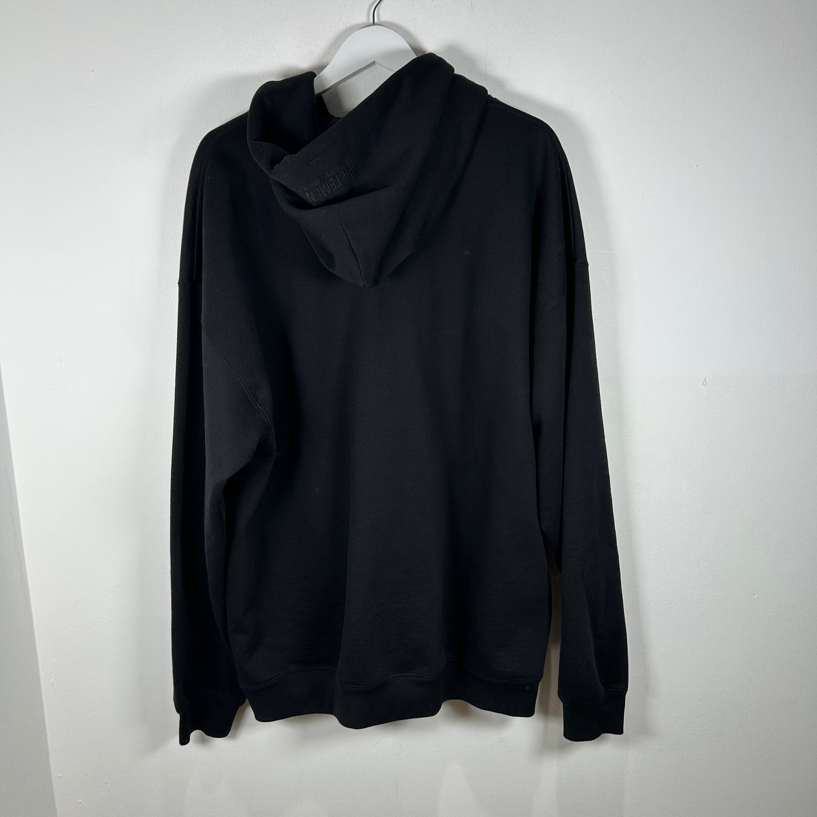 Vetements Rhinestone Crystal Logo Oversized Hoodie Size S