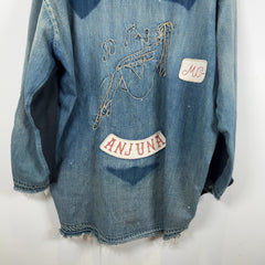 Kapital 'Anjuna MC' Patch Hybrid Sweatshirt