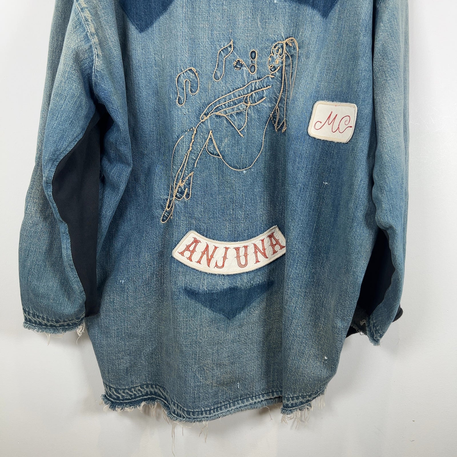 Kapital 'Anjuna MC' Patch Hybrid Sweatshirt