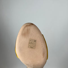 Jimmy Choo Yellow Stacey Crystal Embellished Sandals Size 38
