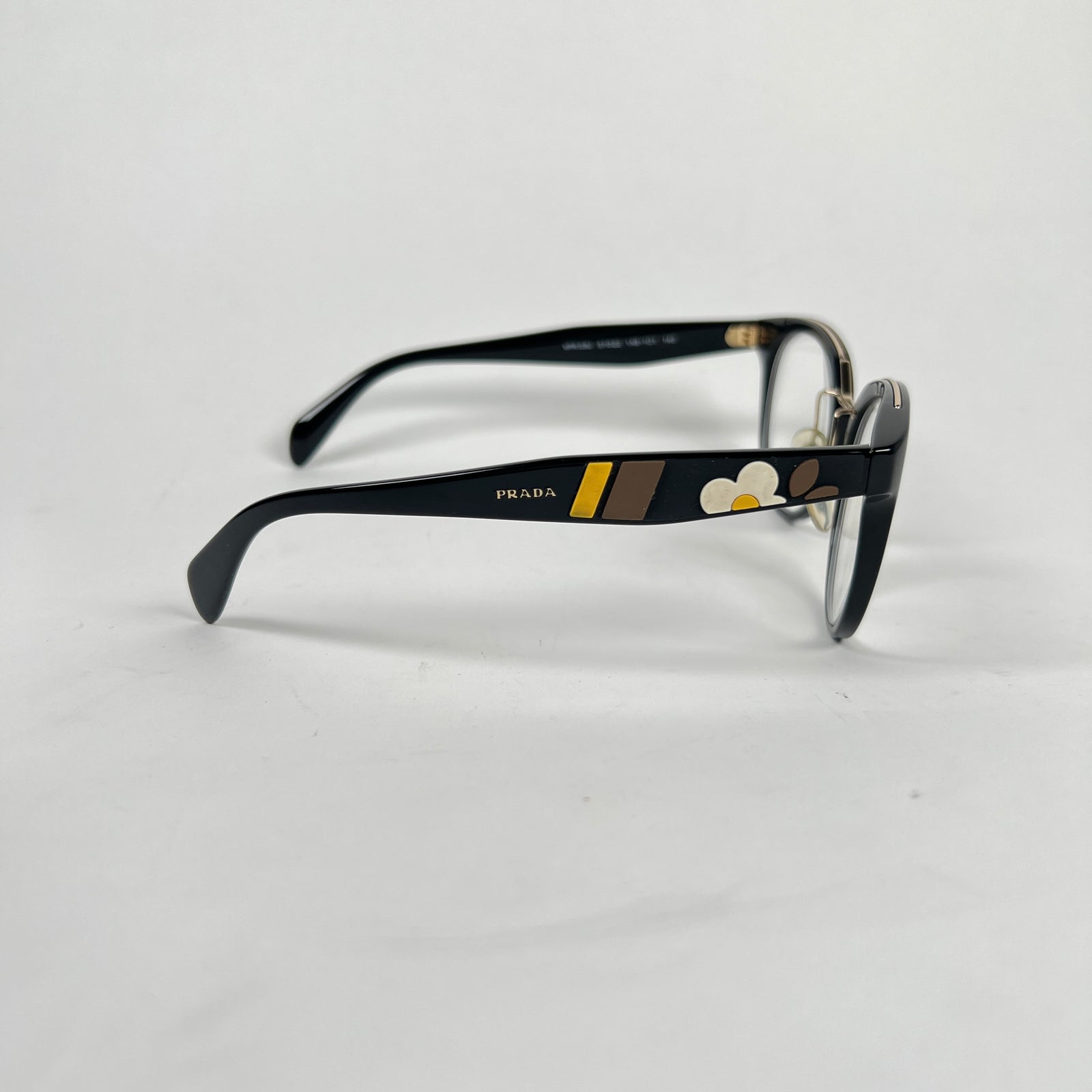 Prada Black Frame Floral Glasses
