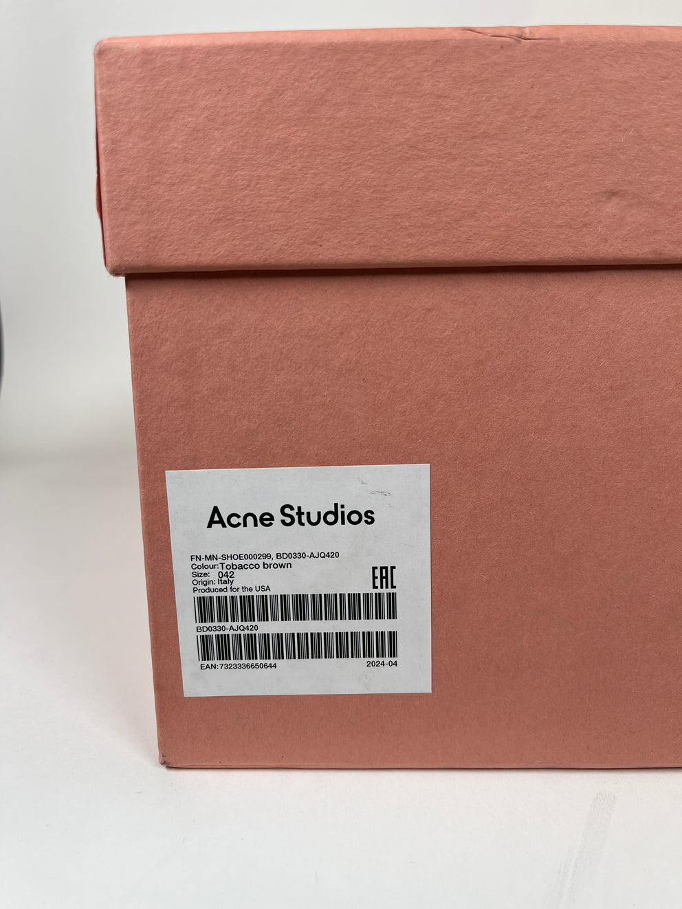 Acne Studios Brown Low Shearling Boots Size 42