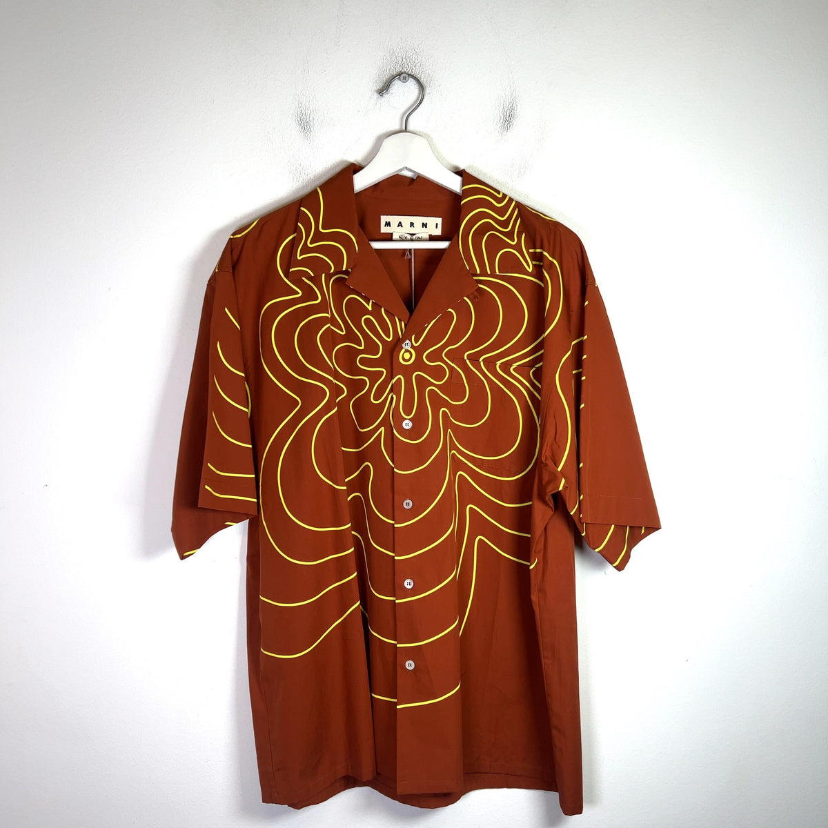 Marni Vibrating Flower Bowling Shirt