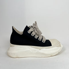 Rick Owens Drkshdw Black/Milk Abstract Jumbolace Ramones Size 42.5