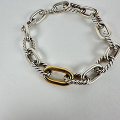 David Yurman Two-Tone Madison Chain Link Bracelet